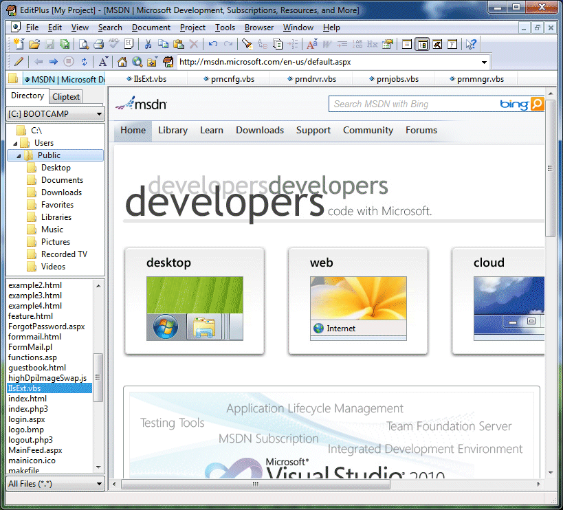 edit plus software